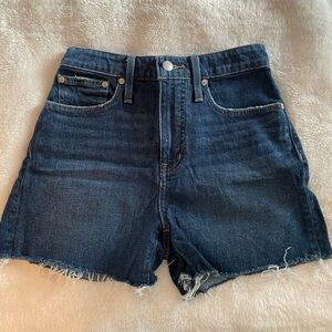 MADEWELL Curvy High Rise Denim Shorts Size 26